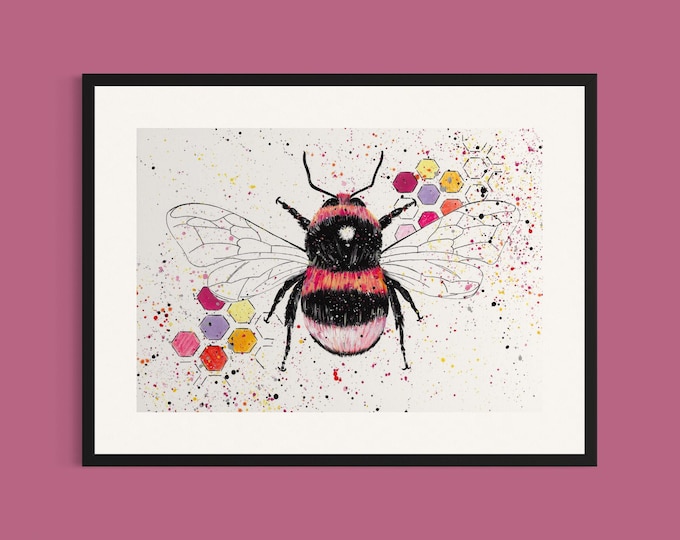 Bee Art Print ‘Betsy’