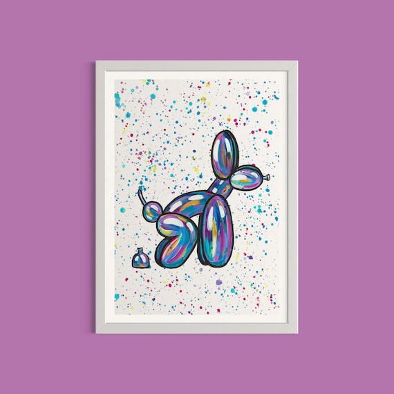 Printable Balloon Dog Pooping Art Print