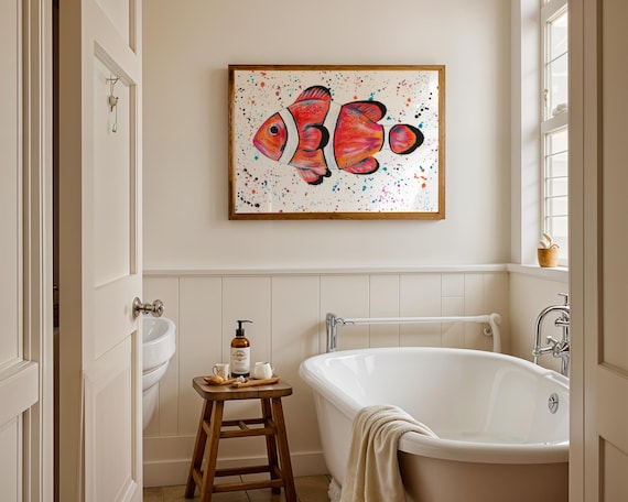 Clown Fish Art Print ‘Mavis’