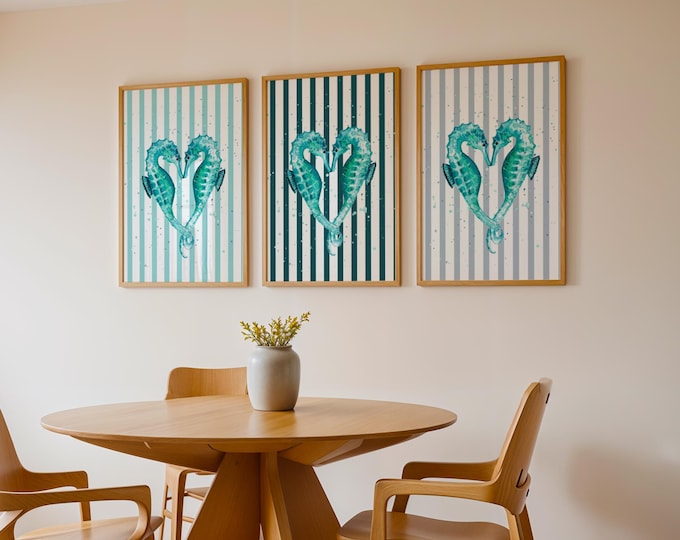 Seahorses Art Print