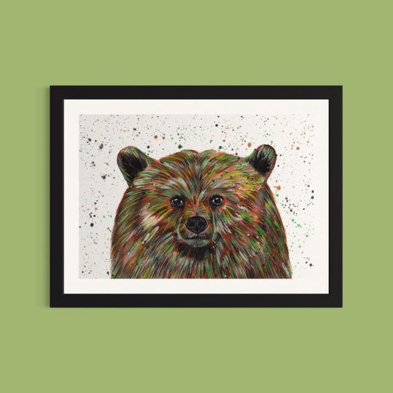 Grizzly Bear Art Print ‘Brody’