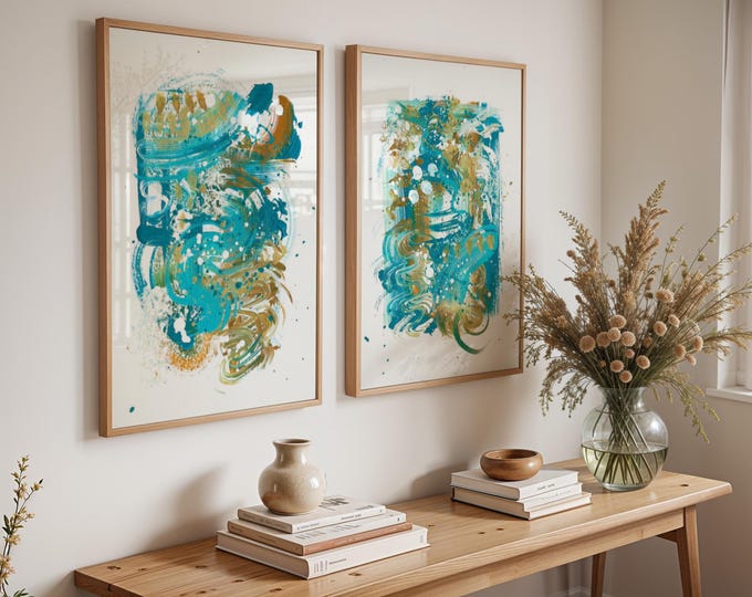 Modern Abstract Art Print Set