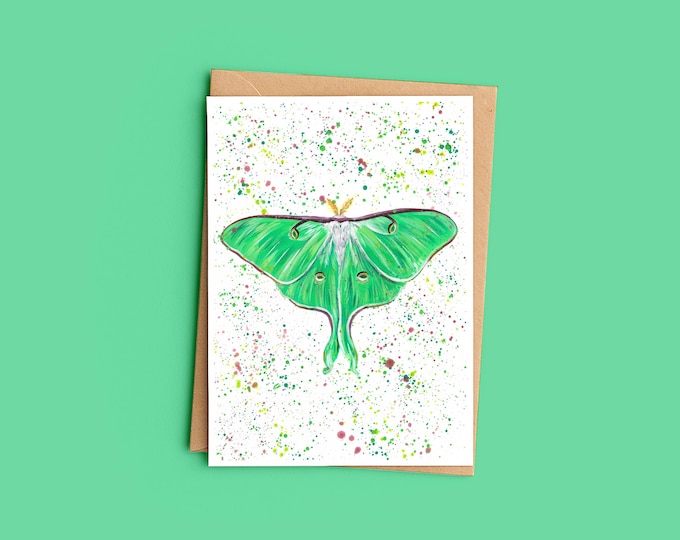 Luna Moth Greeting Card
