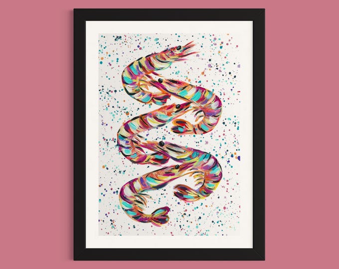Prawn Party Art Print