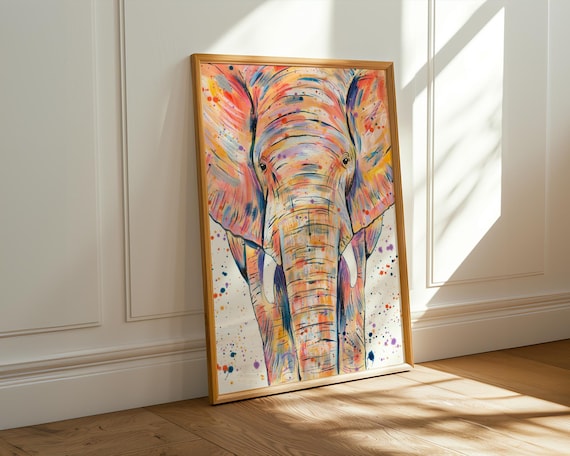 Elephant Art Print ‘Ethel’