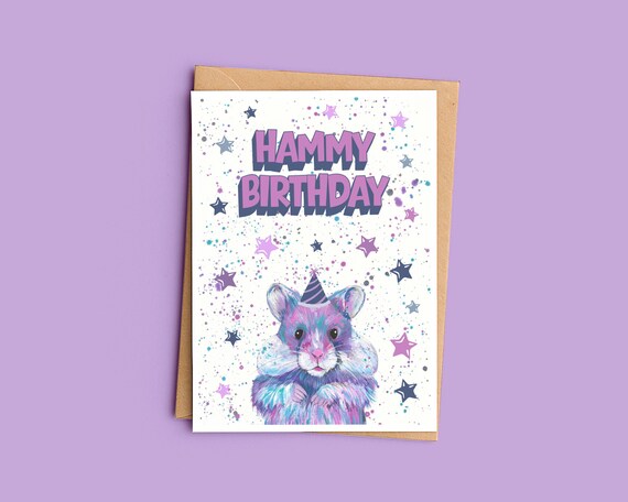 Hamster Birthday Card