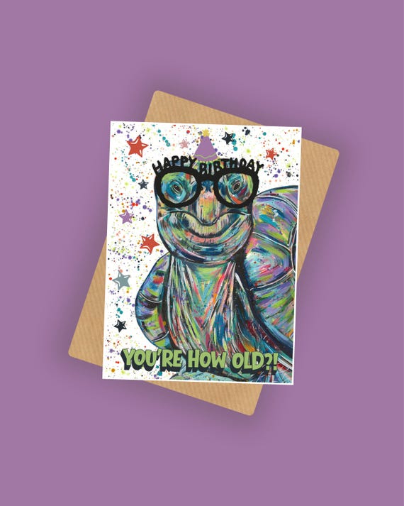 Galapagos Tortoise Birthday Card