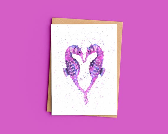 Seahorses Greeting Card