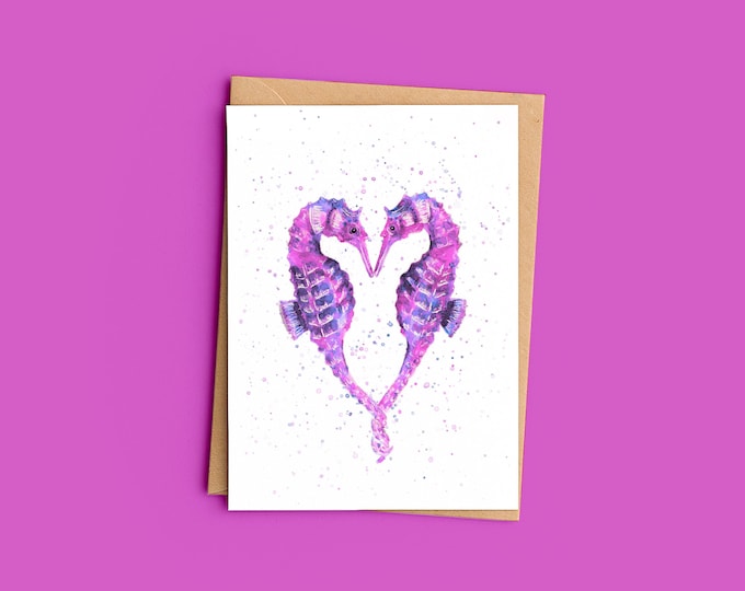 Seahorses Greeting Card