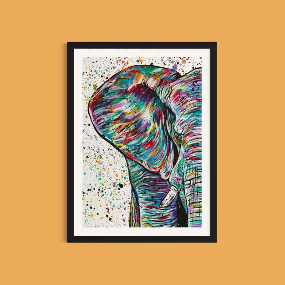Elephant Art Print ‘Elijah’