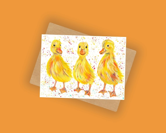 Baby Ducklings Card