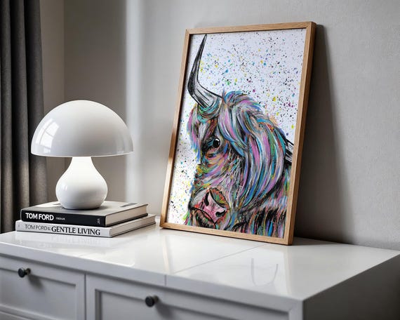 Highland Cow Art Print ‘Annie’
