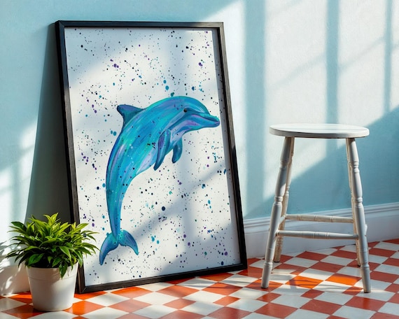 Dolphin Art Print ‘Mila’