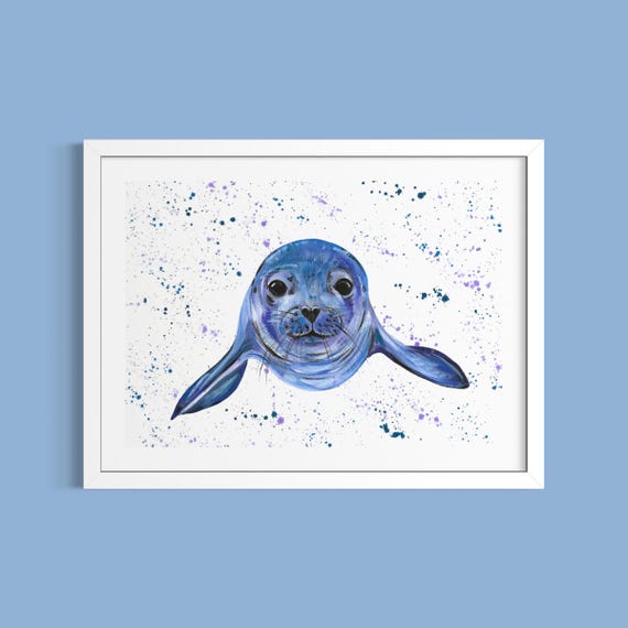 Sea Lion Art Print ‘Cyril’