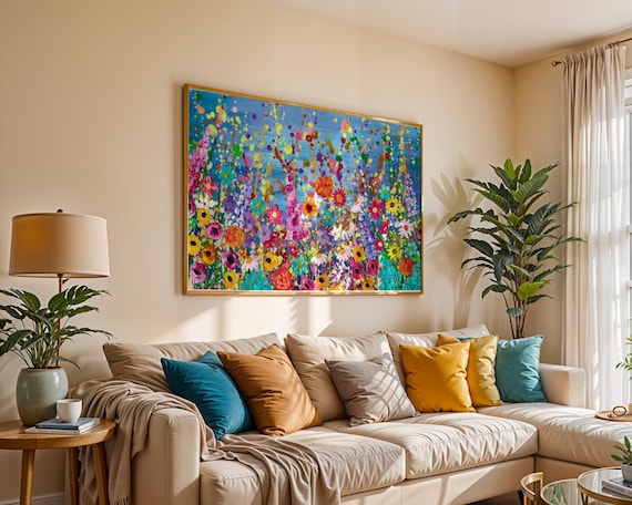 Wildflowers Art Print  ‘Floral Eruption’