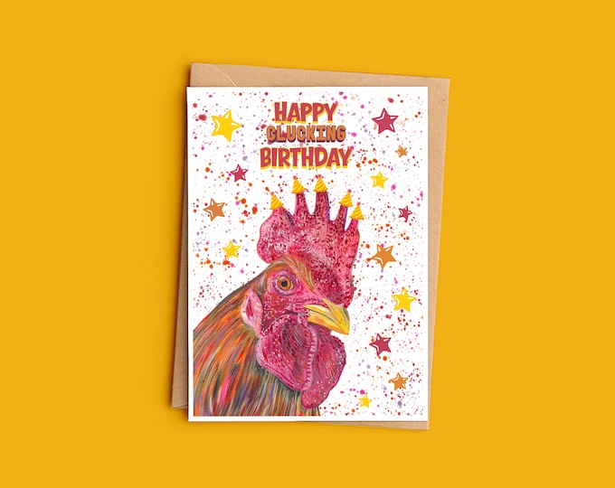 Chicken Birthday Card