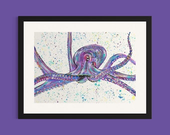 Octopus Art Print ‘Olga’