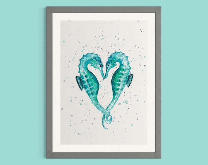 Seahorses Art Print