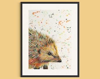 Hedgehog Art Print ‘Spike’