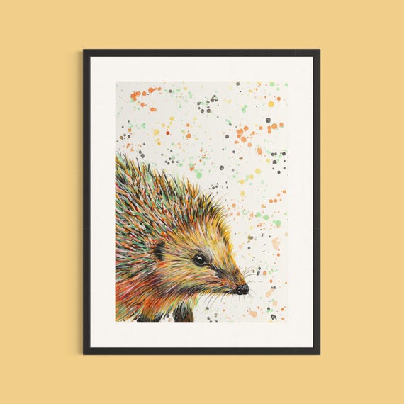 Hedgehog Art Print ‘Spike’