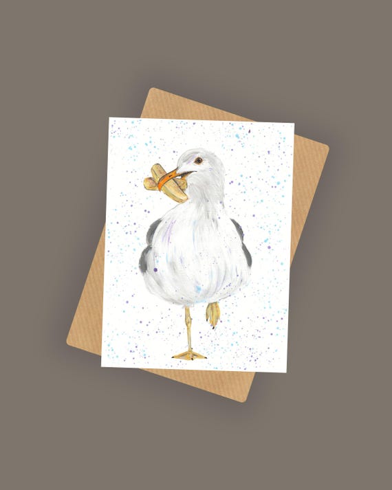 Seagull Greetings Card