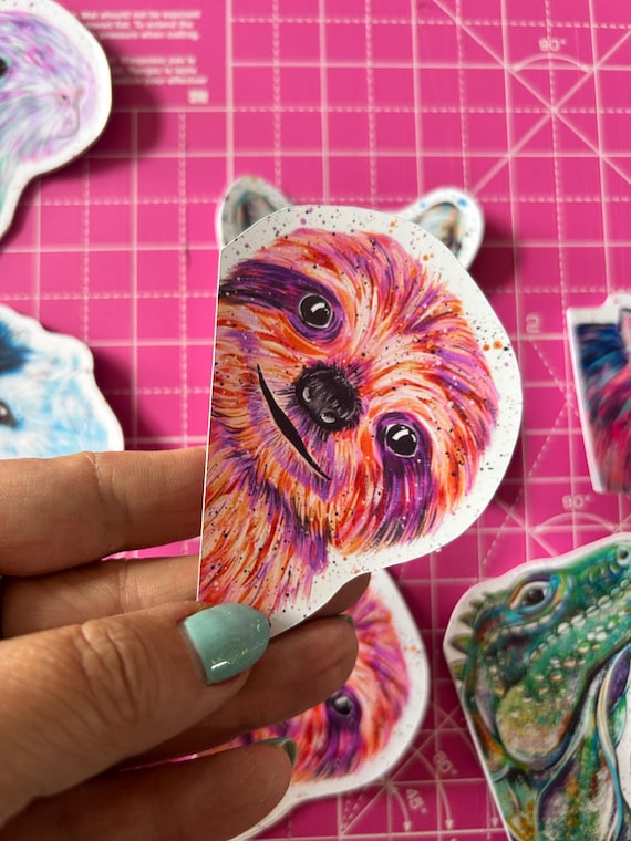 Sloth Sticker: Peeking Animal Glossy Vinyl Decal