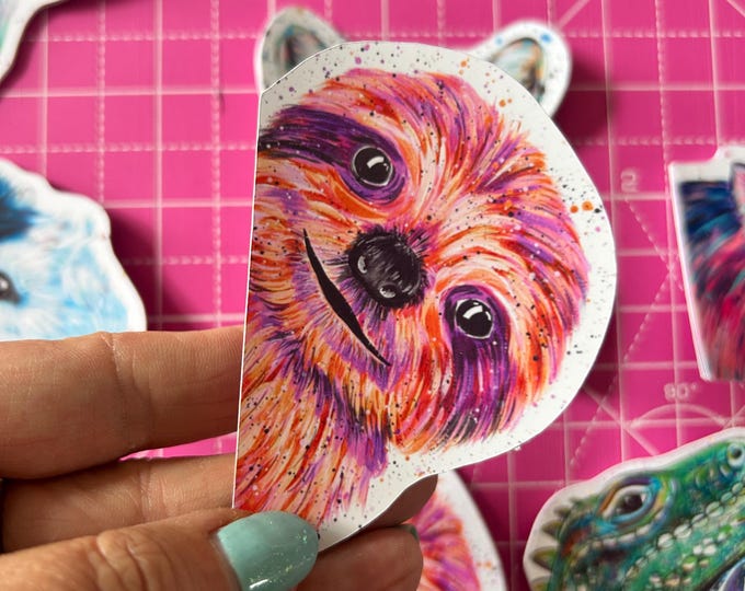 Sloth Sticker, Peeking Animal Decal, Glossy Vinyl, Wildlife Stickers, Jungle Accessory, Diary, Phone, Journalling Decal, Scrapbooking