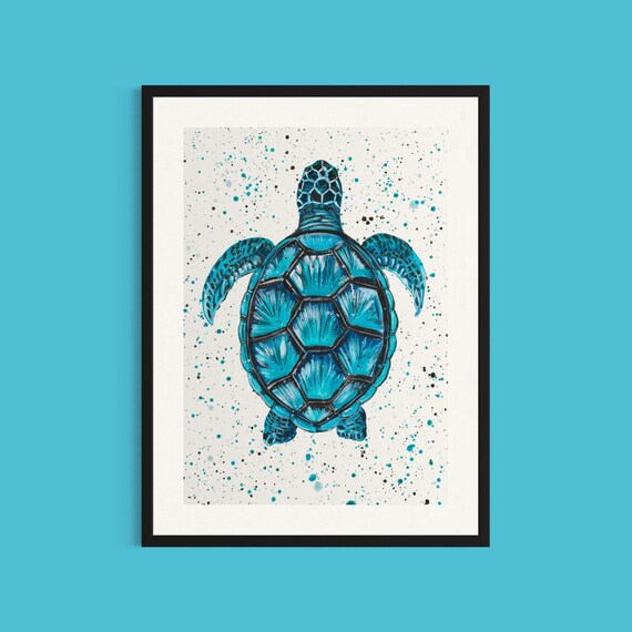 Sea Turtle Art Print ‘Orla’
