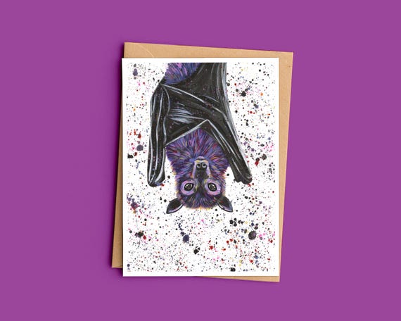 Hanging Bat Card