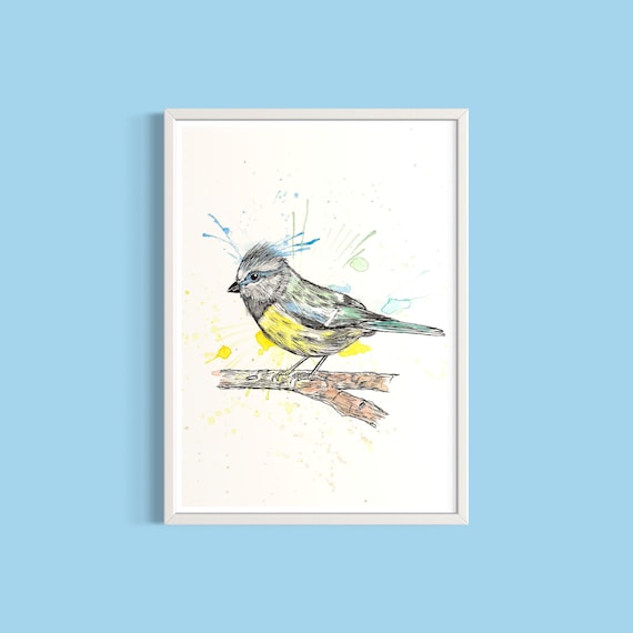 Blue Tit Art Print
