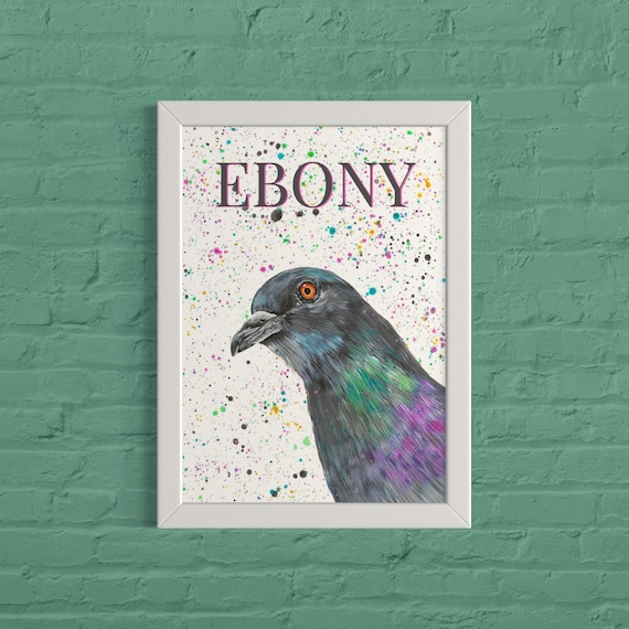 Personalised Pigeon Art Print