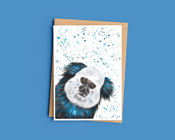 Marmoset Monkey Greeting Card