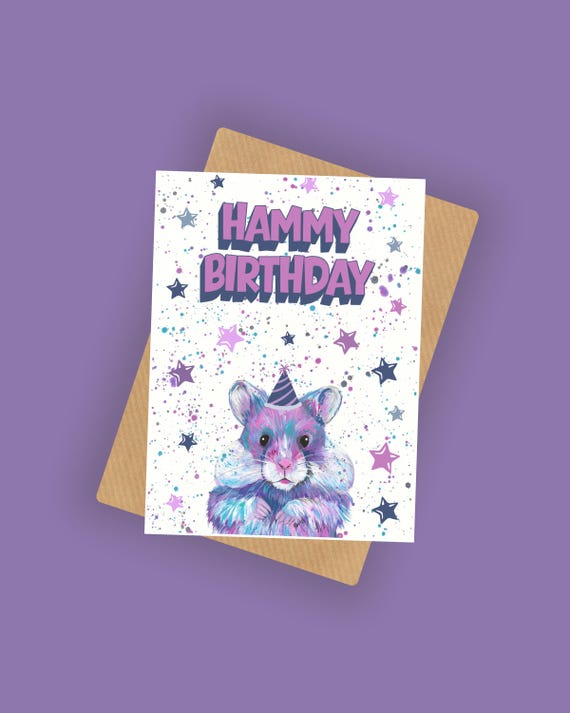 Hamster Birthday Card