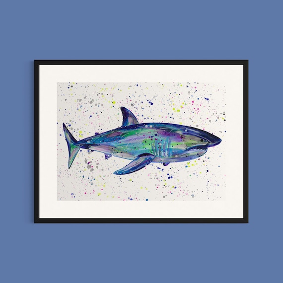 Shark Art Print ‘Jimmy’