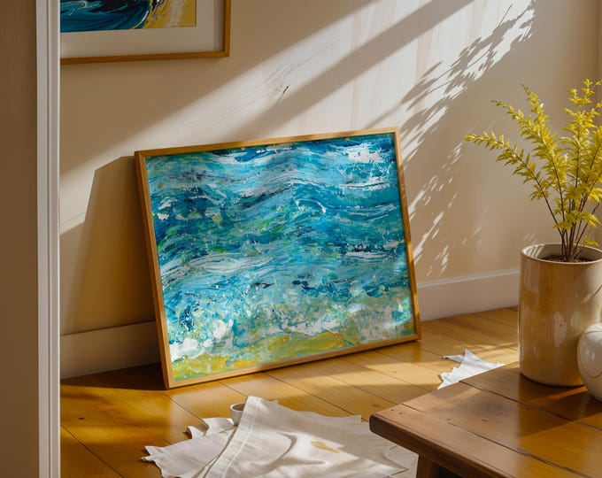 Abstract Seascape Art Print
