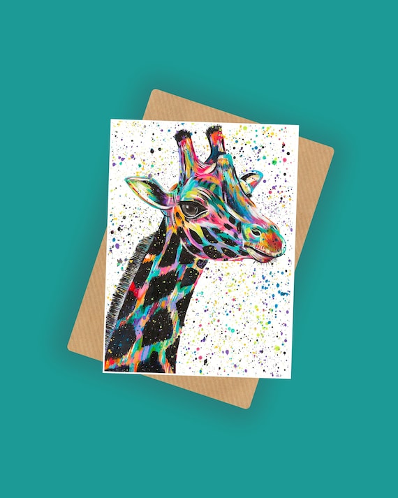 Giraffe Greetings Card