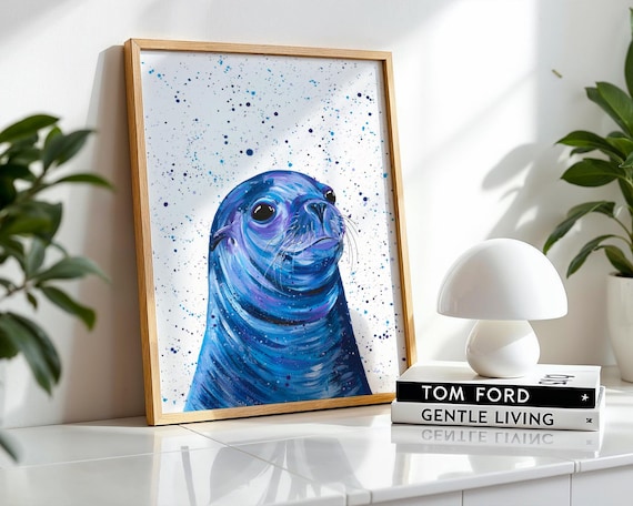Sea Lion Art Print ‘Claude’
