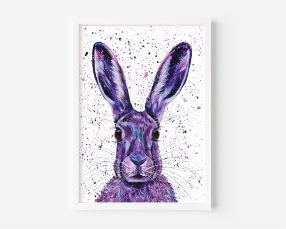 Hare Original Painting, ‘Hallie’