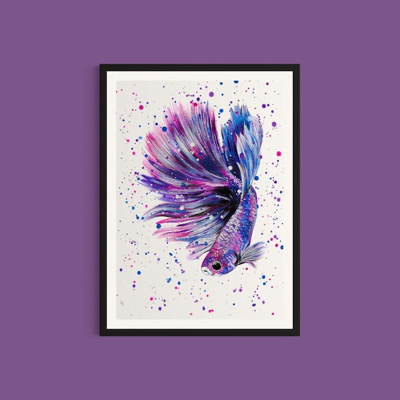 Betta Fish Art Print ‘Aria’