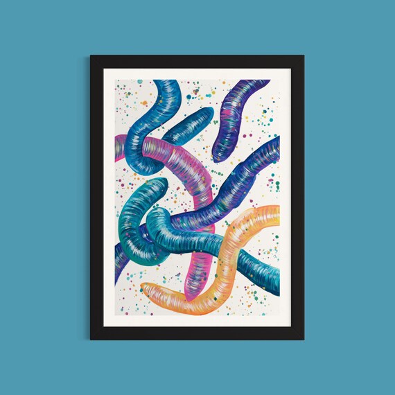 Worms Art Print