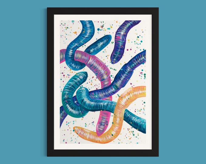 Worms Art Print