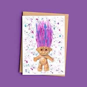 Trolls Greeting Card - Etsy UK TROLL XMAS CARDS 4種