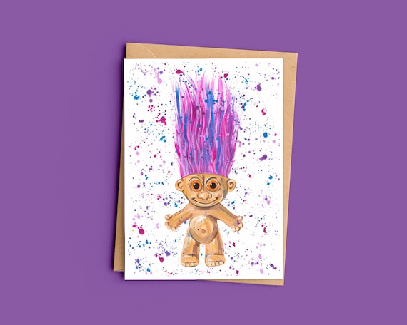 Troll Greetings Card