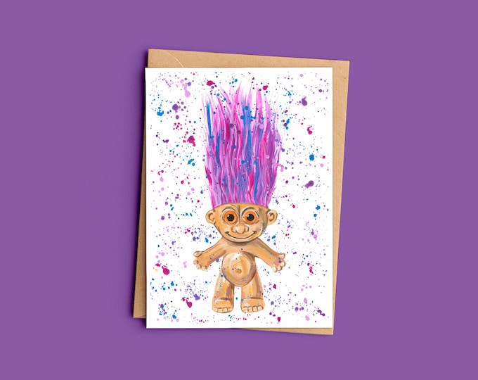 Troll Greetings Card