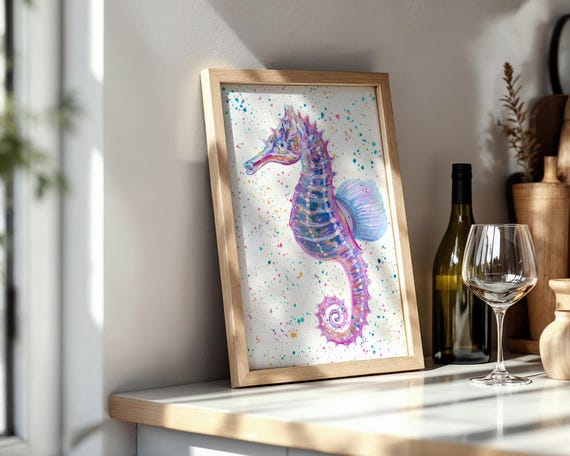 Seahorse Art Print ‘Sasha’