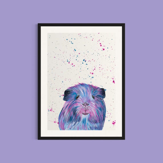 Guinea Pig Art Print ‘Winnie’