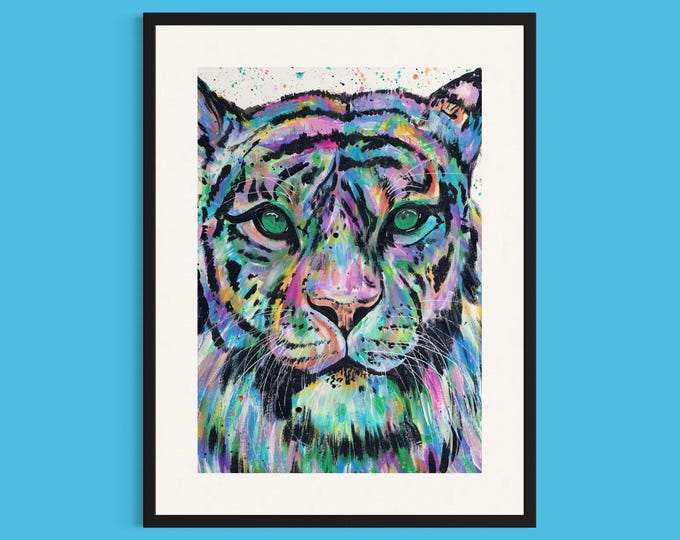 Tiger Art Print ‘Raja’