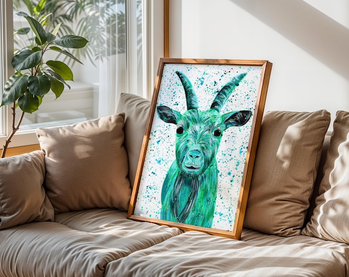 Goat Art Print ‘Zara’