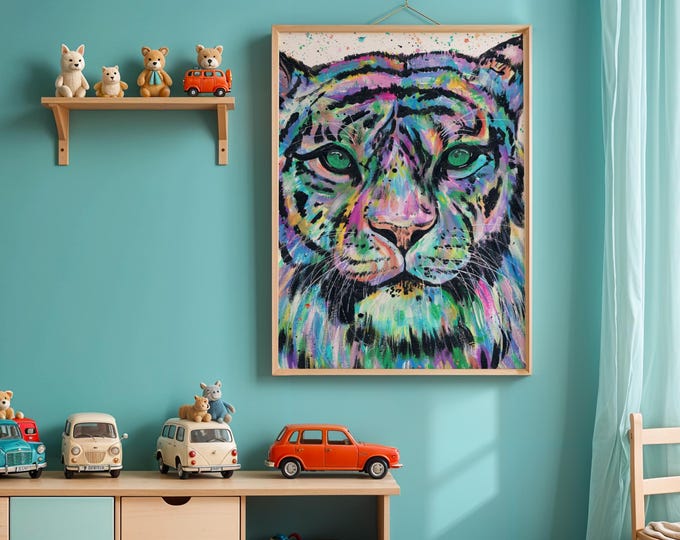 Tiger Art Print ‘Raja’