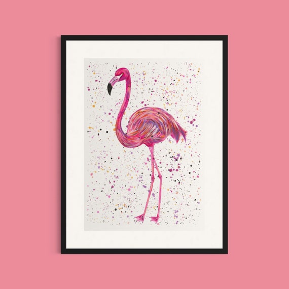 Flamingo Art Print ‘Lola’